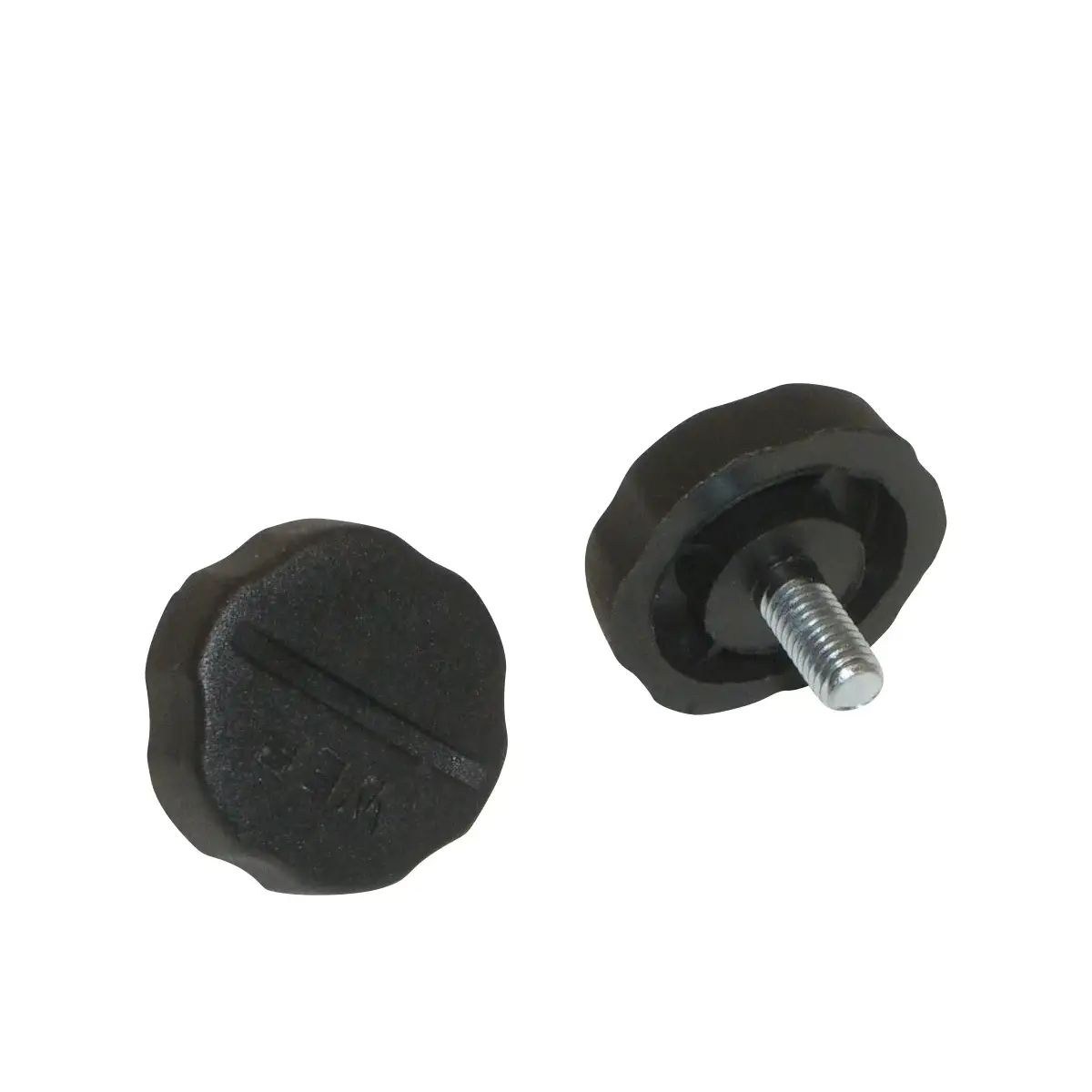 Workman KN-5P BLACK PLASTIC 5mm RADIO BRACKET KNOBS