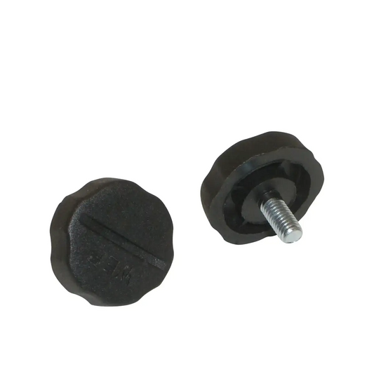 Workman KN-5P BLACK PLASTIC 5mm RADIO BRACKET KNOBS