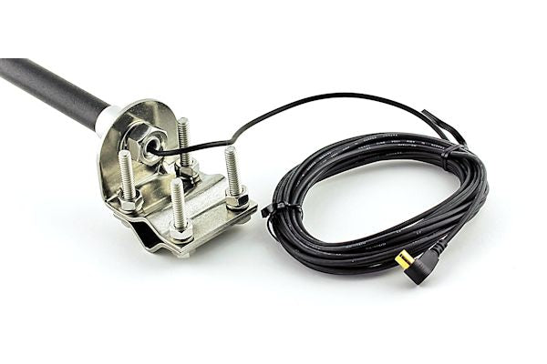 Tram (7743) - XM Hi-Performance/Sirius Combo, Mirror Mount, 17ft HD RG-174 Coax, Right Angle SMB Female Connector, 10in Tall, Truck Satellite Radio Antennas