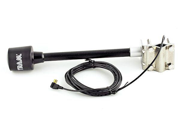 Tram (7743) - XM Hi-Performance/Sirius Combo, Mirror Mount, 17ft HD RG-174 Coax, Right Angle SMB Female Connector, 10in Tall, Truck Satellite Radio Antennas