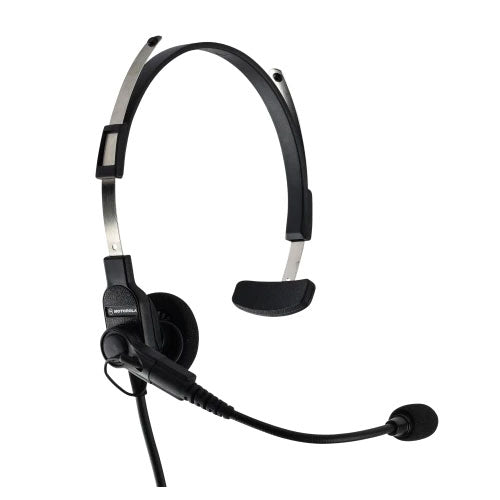 Motorola BDN6773 Lightweight Single Muff Adjustable Headset with Swivel Boom Microphone