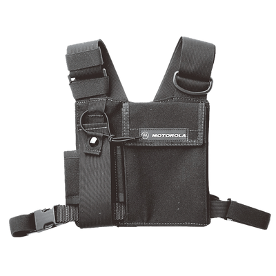 Motorola HLN6602 Universal Chest Pack with Radio Holder, Pen Holder & Velcro Secured Pocket
