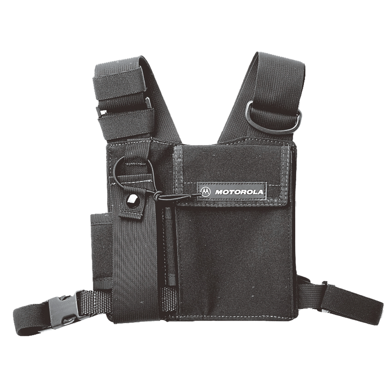 Motorola HLN6602 Universal Chest Pack with Radio Holder, Pen Holder & Velcro Secured Pocket