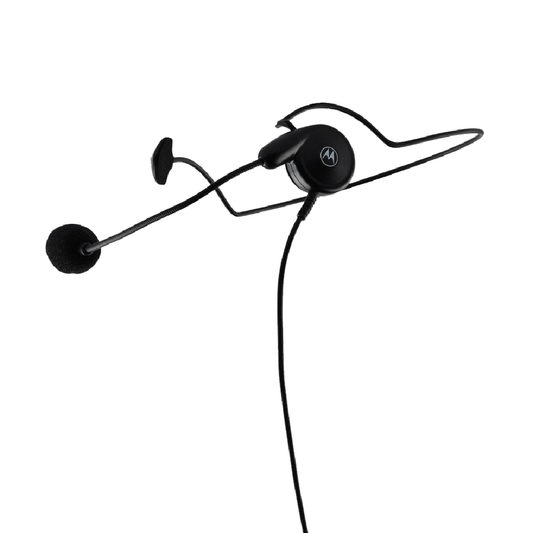 Motorola RLN5411 Ultra-Light Headset, behind-the-head with In-Line PTT and Boom Microphone