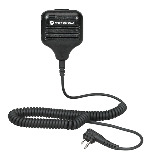 Motorola HKLN4606 Remote Speaker Microphone with PTT, Slim plug, PVC free