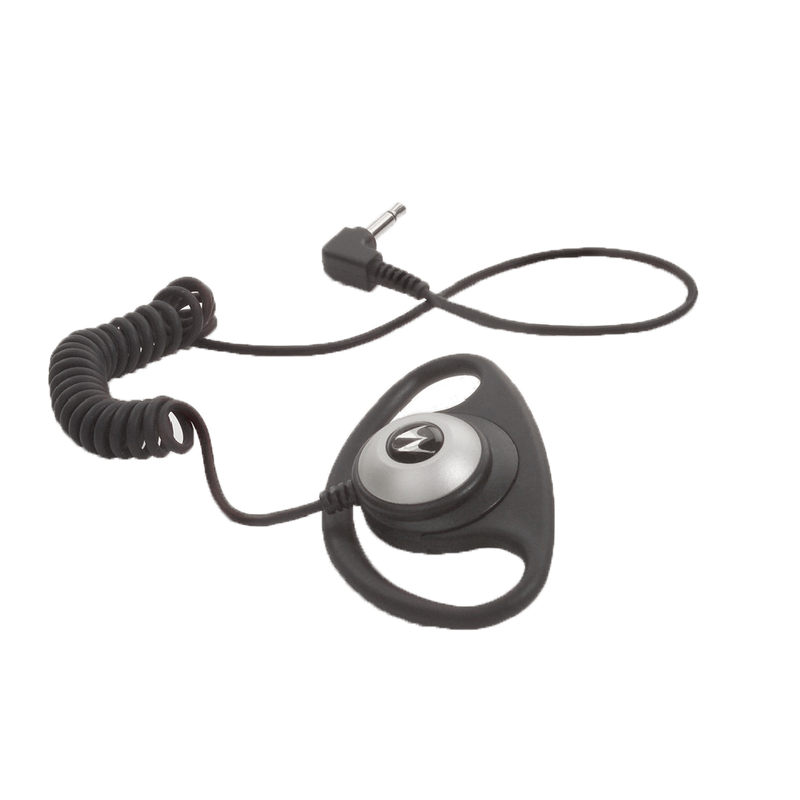 Motorola PMLN4620 Receive Only D- Shell Earpiece for Remote Speaker Microphone Only 3.5mm Adaptor