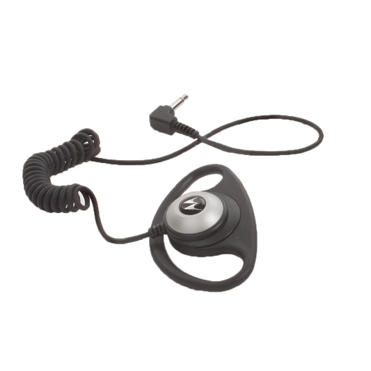 Motorola PMLN4620 Receive Only D- Shell Earpiece for Remote Speaker Microphone Only 3.5mm Adaptor