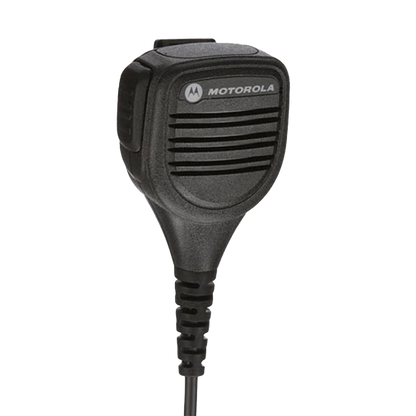Motorola PMMN4029 Remote Speaker Microphone with IP57 Rating, Coiled Cord and Swivel Clothing Clip Intrinsically Safe (FM)