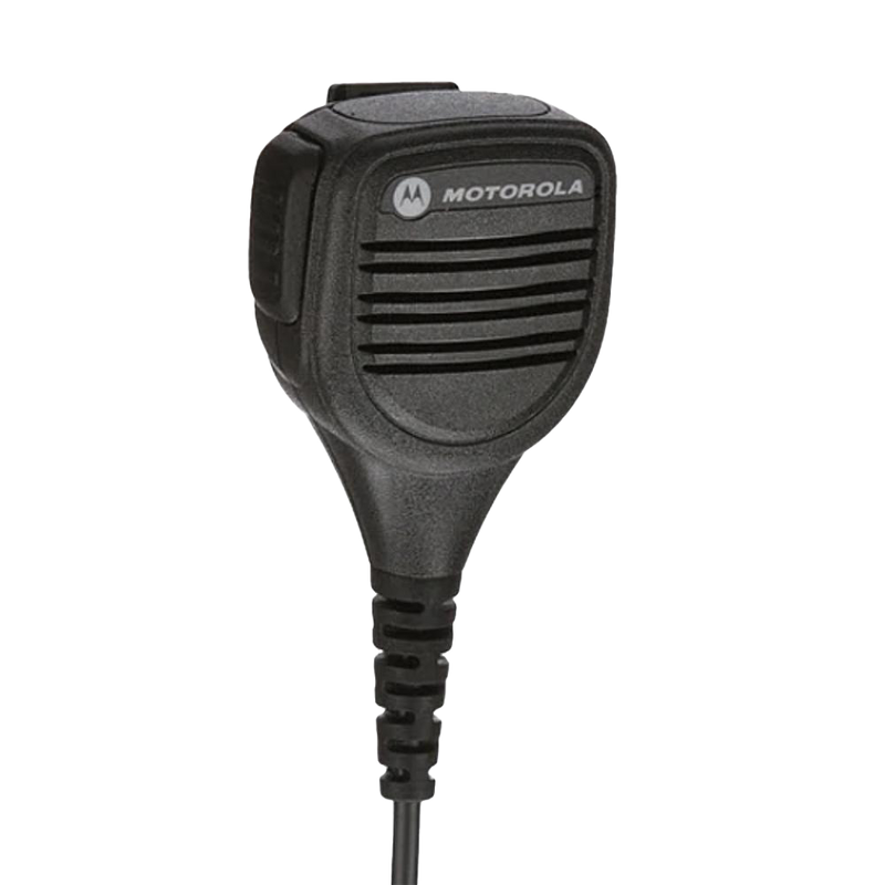 Motorola PMMN4029 Remote Speaker Microphone with IP57 Rating, Coiled Cord and Swivel Clothing Clip Intrinsically Safe (FM)